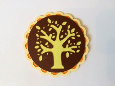 Carte d’anniversaire – Arbre porte billets