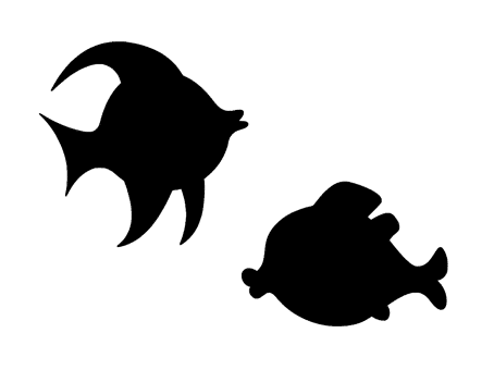 poisson fish svg silhouette studio fichier file vector gratuit free poisson d'avril