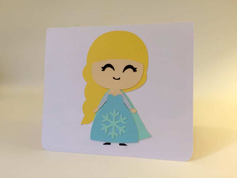 carte reine des neige anna elsa frozen silhouette caméo portrait studio