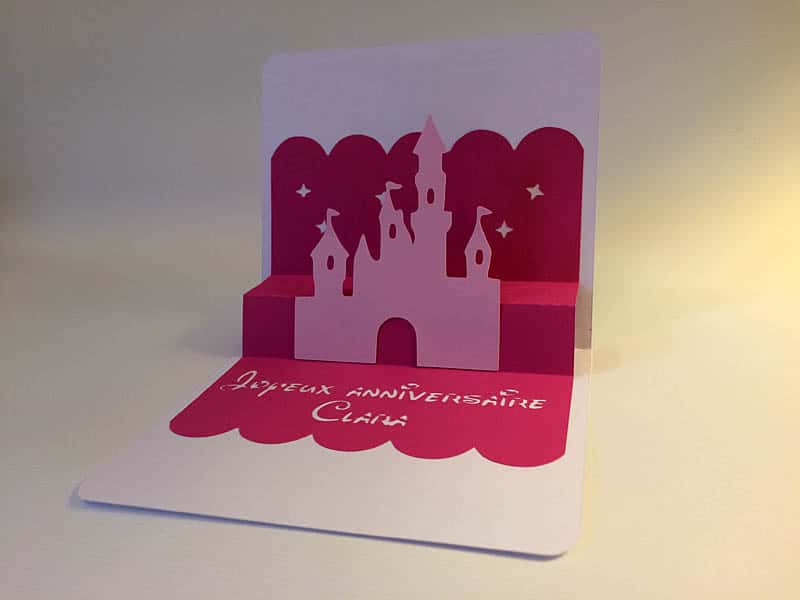 card popup silhouette cameo portrait curio studio castle princess disney frozen anna elsa