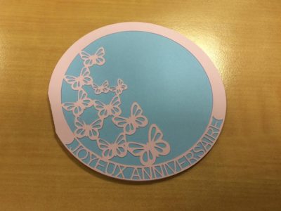 Carte d’anniversaire – Envolée de papillons