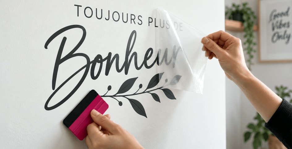 comment poser un sticker avec un film de transfert