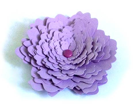 fleur papier relief 3d flower silhouette caméo portrait