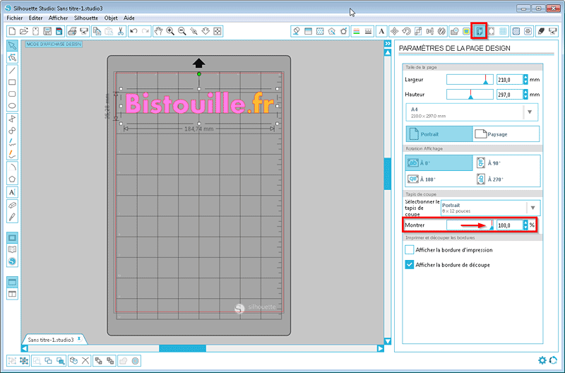 tuto silhouette studio afficher masquer tapis découpe tutoriels aide comment montrer feuille transport