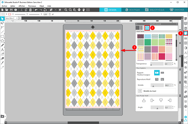 tuto fabriquer papier motif personnalisé silhouette studio designer tutoriel tutorial how create pattern paper