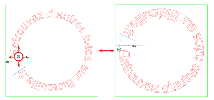 tutoriel tuto silhouette studio écrire texte arrondi cercle