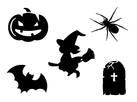 halloween sorcière chapeau chat noir citrouille chauve souris svg studio png eps dxf clipart silhouette cutting file witches pumpkin