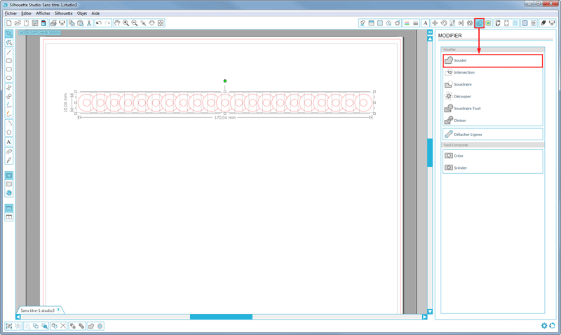 créer bordure festonnée silhouette studio tuto tutoriel cameo portrait diy