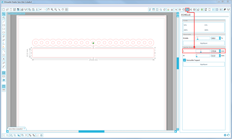 créer bordure festonnée silhouette studio tuto tutoriel cameo portrait diy