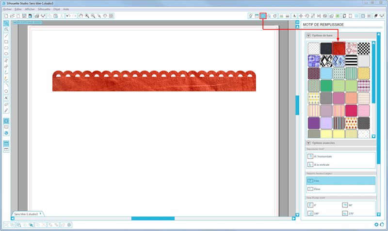 créer bordure festonnée silhouette studio tuto tutoriel cameo portrait diy