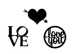 saint valentin st valentine day love coeur heart amoureux sweethearts svg silhouette studio cameo portrait sst