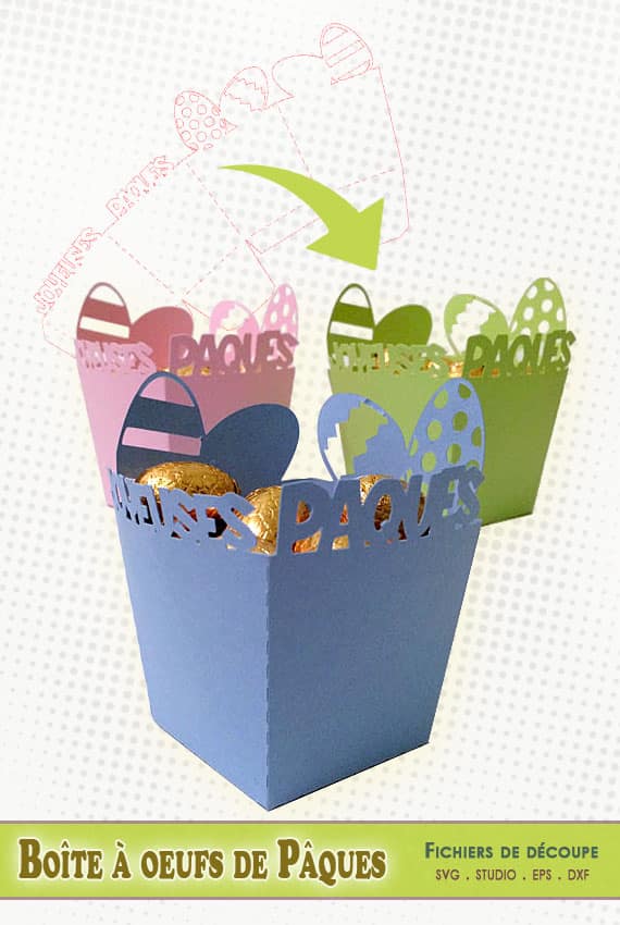 patron découpe boite oeufs pâques easter eggs box cutting file silhouette studio cameo portrait cricut scanncut svg