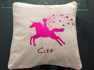 Coussin licorne