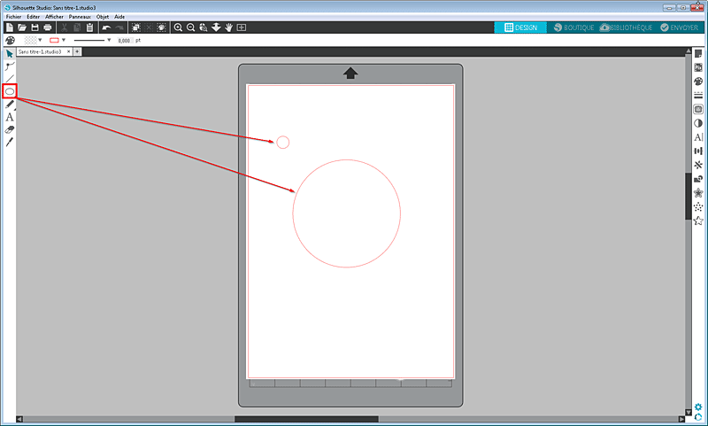 tuto cercle festonné silhouette studio tutoriel totorial scalloped circle how to