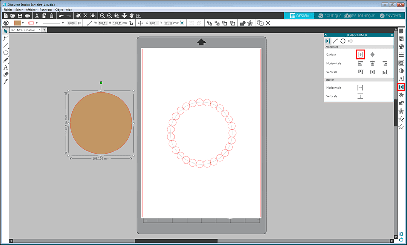 tuto cercle festonné silhouette studio tutoriel totorial scalloped circle how to