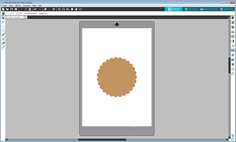tuto cercle festonné silhouette studio tutoriel totorial scalloped circle how to
