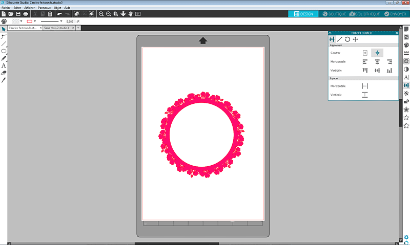 tuto cercle festonné silhouette studio tutoriel totorial scalloped circle how to