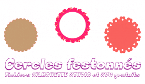 tuto cercle festonné silhouette studio tutoriel totorial scalloped circle how to