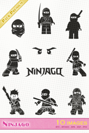 Ninjago – 10 images svg/studio/png/dxf/eps