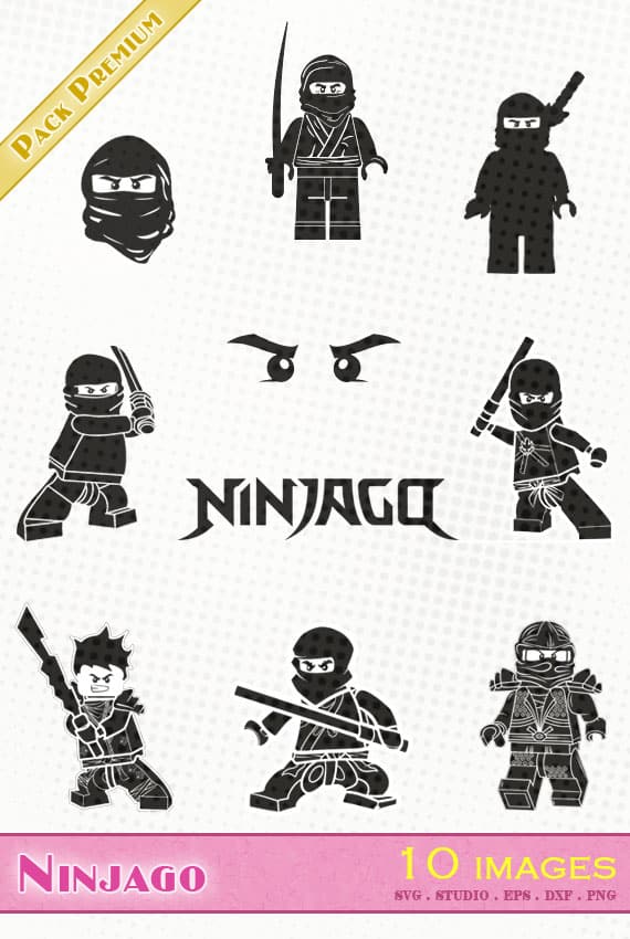 Download Ninjago (Lego Ninja) - 10 fichiers SVG/SILHOUETTE STUDIO ...