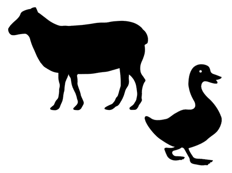 animaux ferme farm animals free svg files fichier gratuit silhouette vache cochon cow pig