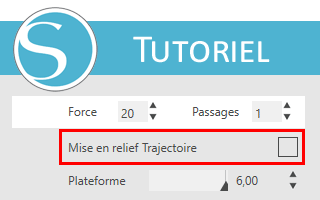 Mise en relief trajectoire