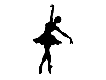 danseuse classique ballerine svg dancer ballerina cutting file silhouette studio free