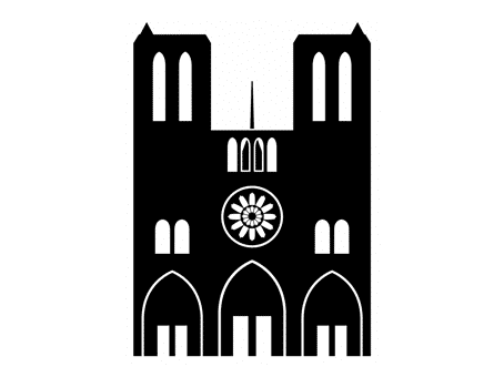 notre dame de paris fichier svg free gratuit silhouette studio caméo portrait scanncut cricut