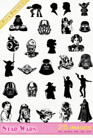 Star Wars – 25 images svg/studio/png/dxf/eps