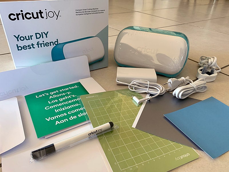 cricut joy déballage contenu carton