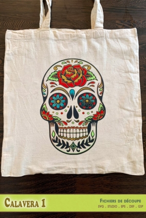 Calavera multicolore 1