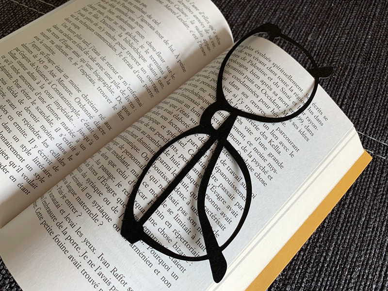 Marque-page lunettes