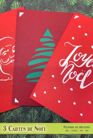 3 cartes de Noël