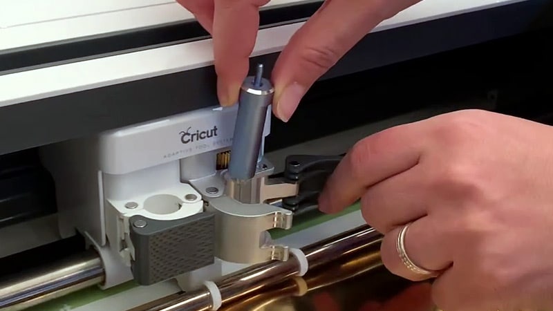 tuto foil cricut emplacement outil machine