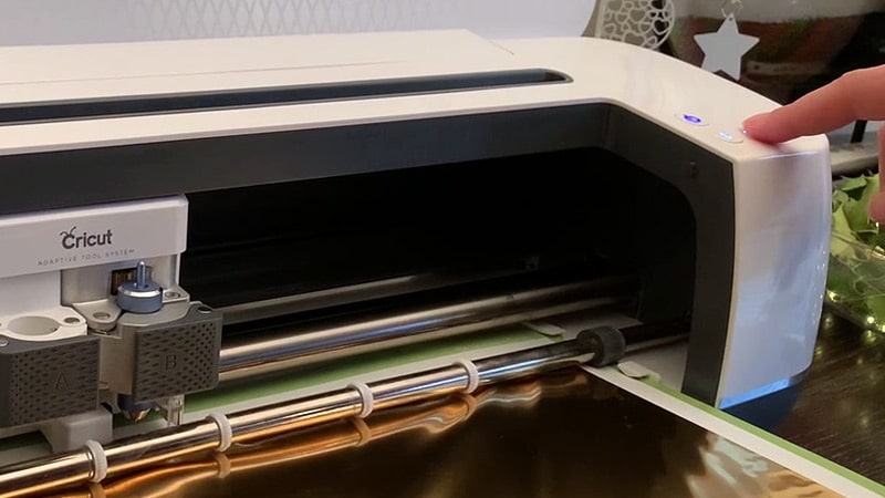 tuto transfert foil cricut démarrage go bouton