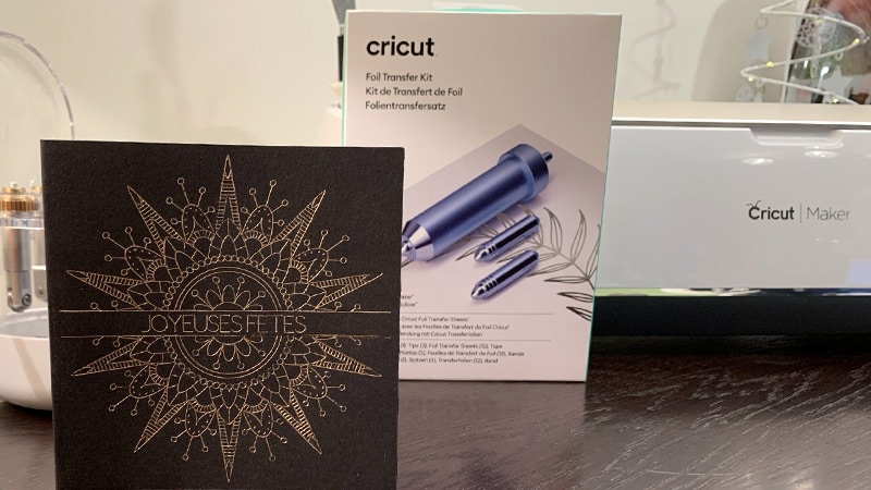 tuto utiliser outil foil cricut transfert kit