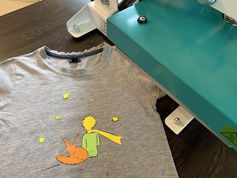 flex happyflex presse à chaleur happypress personnalisation t-shirt petit prince