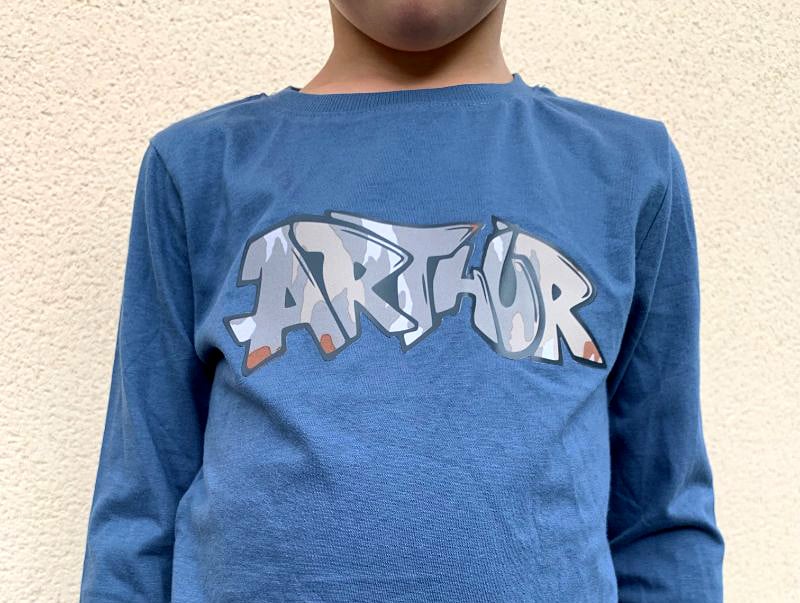 t-shirt Arthur fantasyflex camouflage crazycattransfer