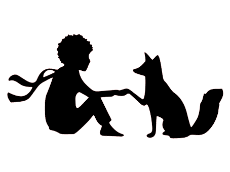 petit prince renard little fox saint exupery st principito free svg silhouette studio png file fichier gratuit