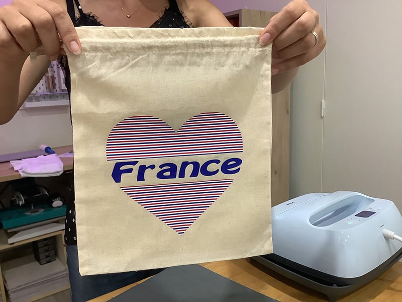 tote bag sac france bleu blanc rouge 14 juillet personnalisé flex