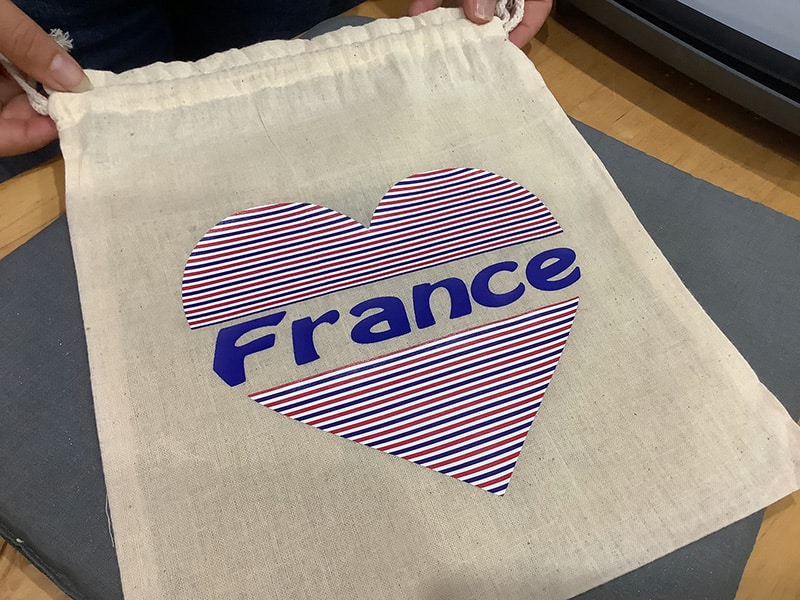 tote bag sac france bleu blanc rouge 14 juillet personnalisé flex