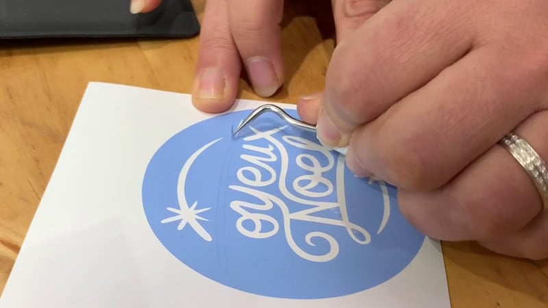 tuto cricut smart stencil pochoir échenillage