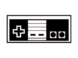 manette jeu video console nintendo NES video game fichier svg gratuit free silhouette studio png file