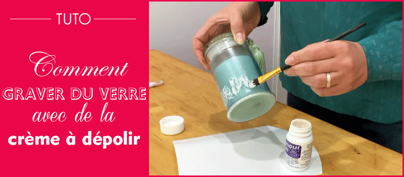 Comment dépolir un verre avec la crème Etchall et un pochoir fait à la  cricut 