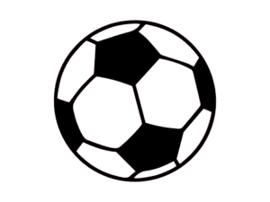 Ballon de foot - Fichier gratuit SVG + SILHOUETTE STUDIO + PNG