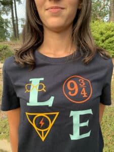 t-shirt Harry Potter love