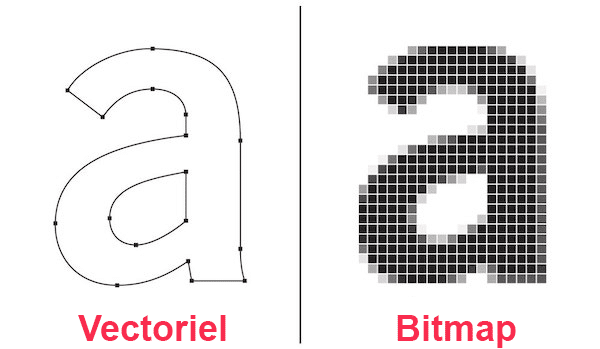 différences image vectorielle bitmap matricielle fichier