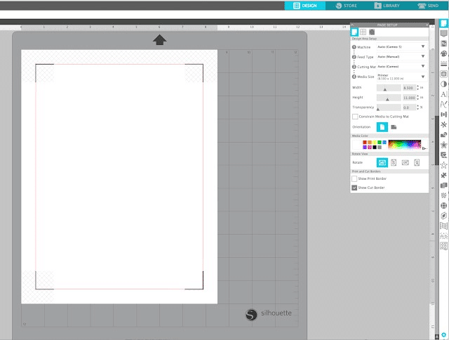 silhouette cameo 5 alpha α repères impression print cut