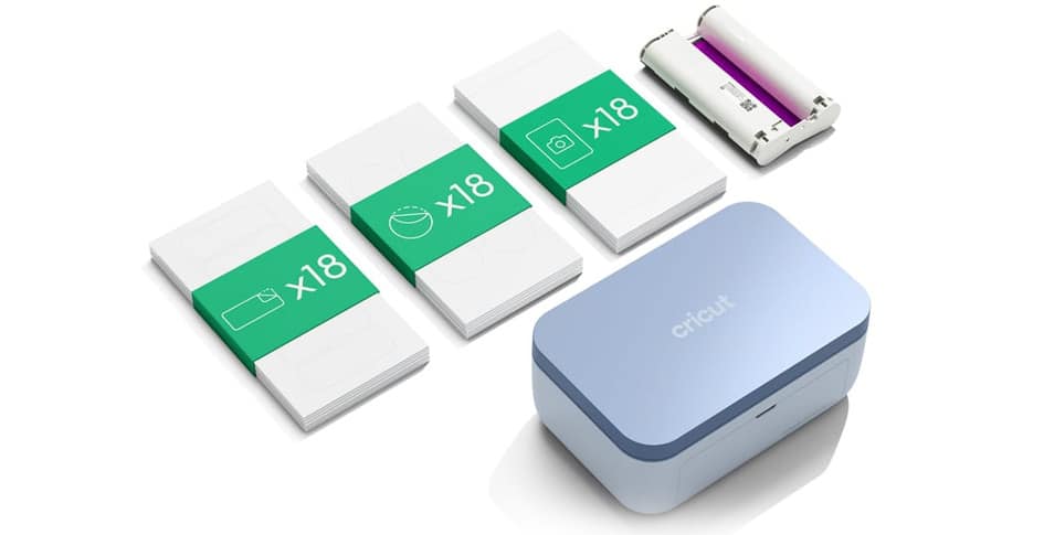 co&ucirc;t des consommables pour imprimante &agrave; stickets Cricut Stickerpix